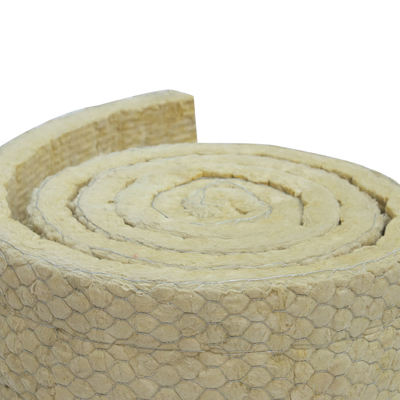Rock Wool Wired Blankets Insulation Used For Large Pipes And Walls