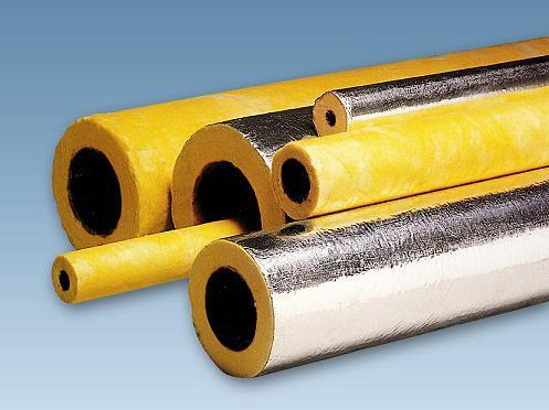 Industrial Grade Foil Faced Pipe Insulation Glass Wool Tubes for High Temp HVAC and Mechanical Systems