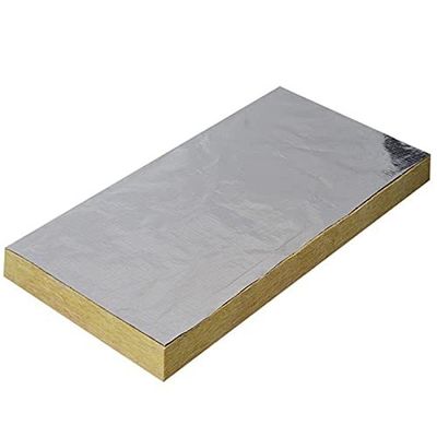 High-Temperature HVAC Duct Wrap Insulation - Foil-Backed or Bare, Class a Fire Rated Rock Wool Slab for High Temp HVAC Duct