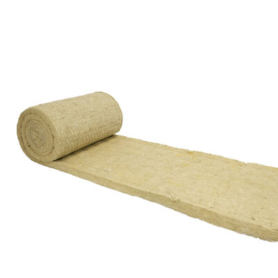 Wire Mesh Reinforced Rock Wool Blanket for Thermal Insulation and Fire Protection in Industrial Applications