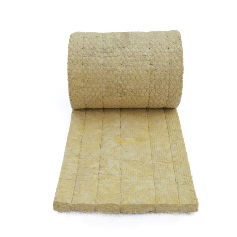 Rock Wool Wired Blankets Insulation Used For Large Pipes And Walls